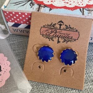 Plunder Blue Stone earrings